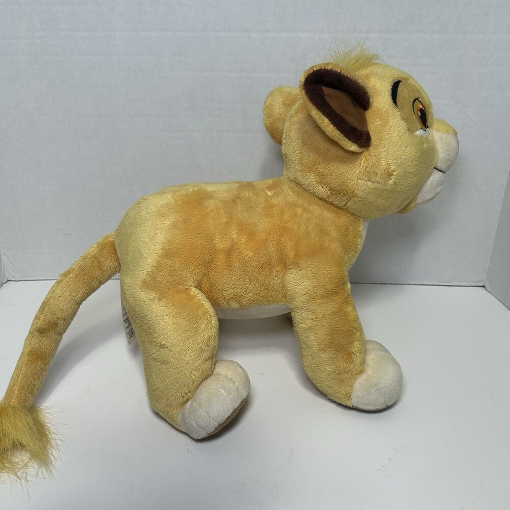 DISNEY STORE THE LION KING SIMBA PLUSH TOY 11”x12” MEDIUM STUFFED ANIMAL - Picture 4 of 7